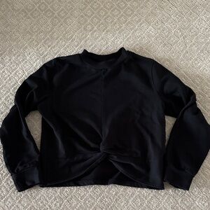 H&M Black Twist Front Sweatshirt
